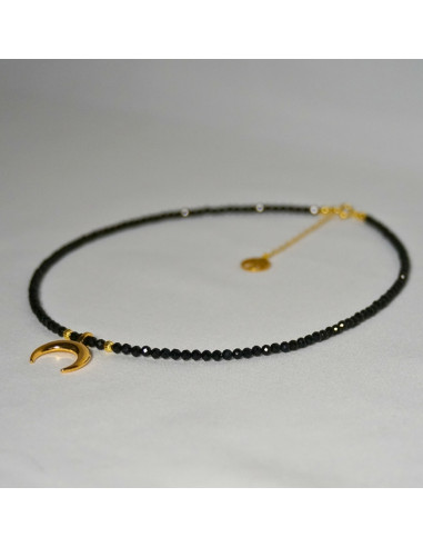 Naszyjnik Choker Turmalin Czarny 3mm - Crystals Break