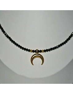 Naszyjnik Choker Turmalin Czarny 3mm - Crystals Break 2