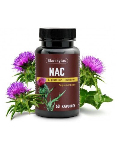 NAC L-GLUTATION, OSTROPEST 60 KAPS.- MAREK SKOCZYLAS