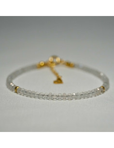 Bransoletka Oponka Kryształ Górski 3x2mm - Crystals Break