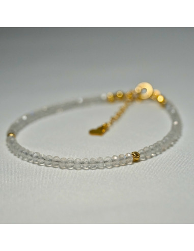 Bransoletka Oponka Kryształ Górski 3x2mm - Crystals Break