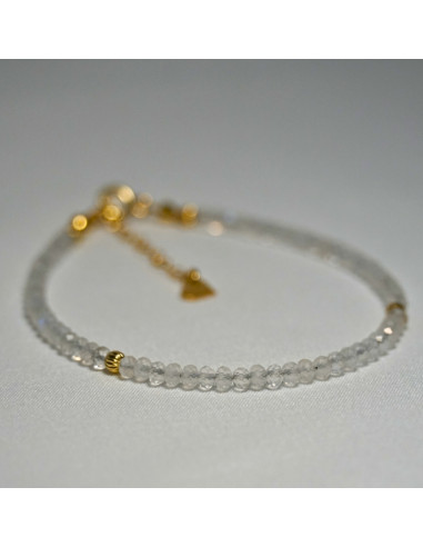 Bransoletka Oponka Kryształ Górski 3x2mm - Crystals Break