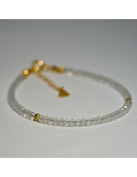 Bransoletka Oponka Kryształ Górski 3x2mm - Crystals Break