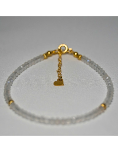 Bransoletka Oponka Kryształ Górski 3x2mm - Crystals Break