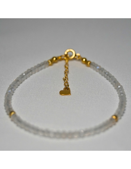 Bransoletka Oponka Kryształ Górski 3x2mm - Crystals Break