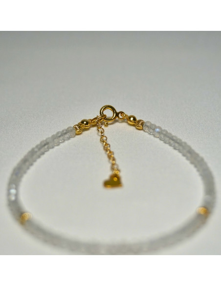 Bransoletka Oponka Kryształ Górski 3x2mm - Crystals Break