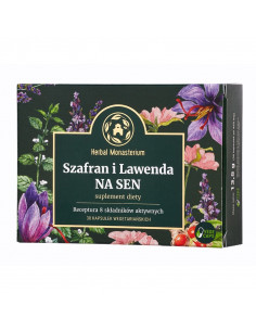 SZAFRAN I LAWENDA NA SEN 30 KAPS. HERBAL MONASTERIUM