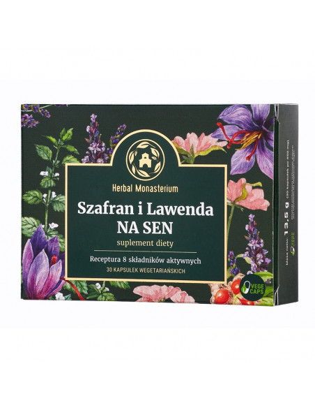 SZAFRAN I LAWENDA NA SEN 30 KAPS. HERBAL MONASTERIUM