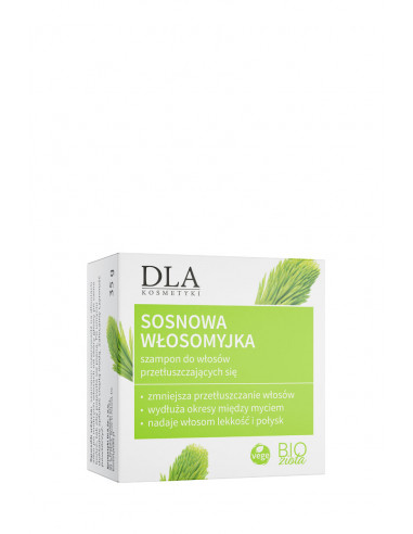 SZAMPON DO WŁOSÓW PRZETŁUSZCZAJĄCYCH, SOSNOWA WŁOSOMYJKA 35g - KOSMETYKI DLA