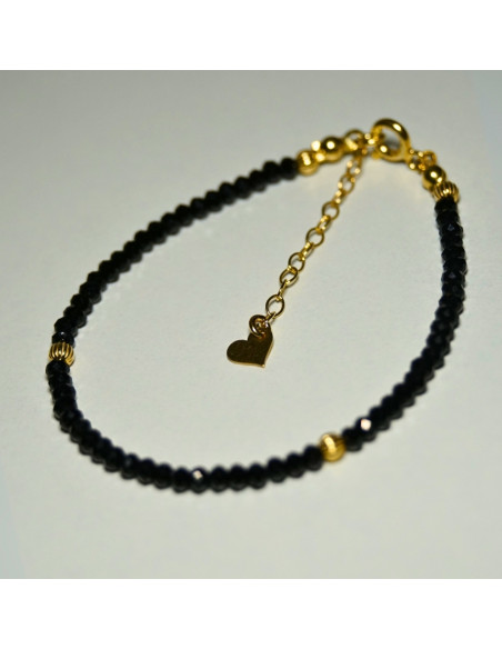 Bransoletka Oponka Turmalin Czarny 3x2mm - Crystals Break