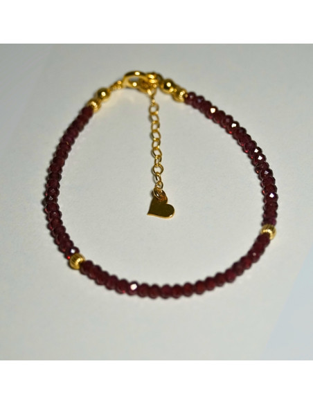 Bransoletka Oponka Granat 3x2mm - Crystals Break