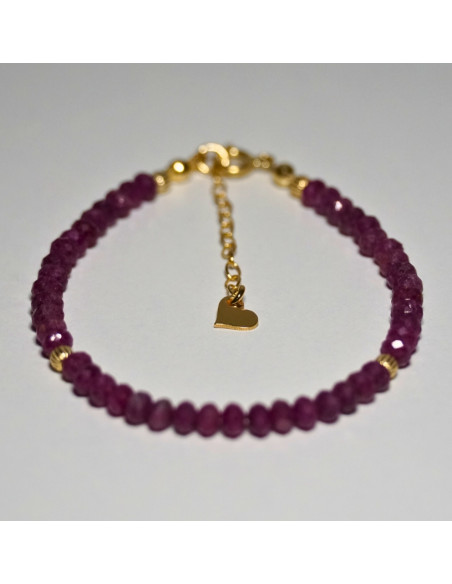 Bransoletka Oponka Rubin 3x2mm - Crystals Break