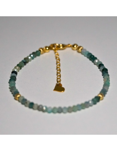 Bransoletka Oponka Szmaragd 3x2mm - Crystals Break