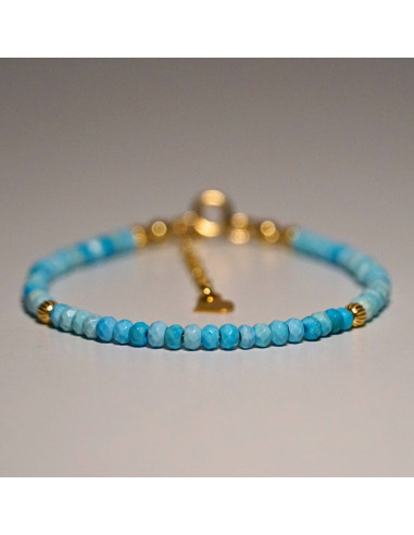 Bransoletka Oponka Turkus 3x2mm - Crystals Break