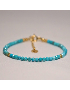 Bransoletka Szczęścia Turkus 3mm - Crystals Break