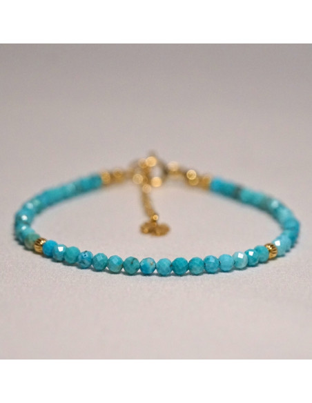 Bransoletka Szczęścia Turkus 3mm - Crystals Break