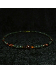 Naszyjnik Lawa Wulkaniczna x Bawole Oko 6mm - Crystals Break