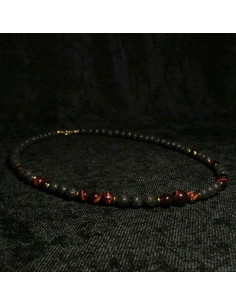 Naszyjnik Lawa Wulkaniczna x Bawole Oko 6mm - Crystals Break 2