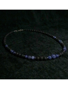 Naszyjnik Lawa Wulkaniczna x Sodalit 6mm - Crystals Break 2