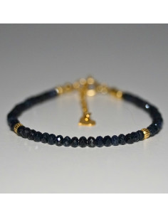 Bransoletka Oponka Szafir Ciemny 3x2mm - Crystals Break