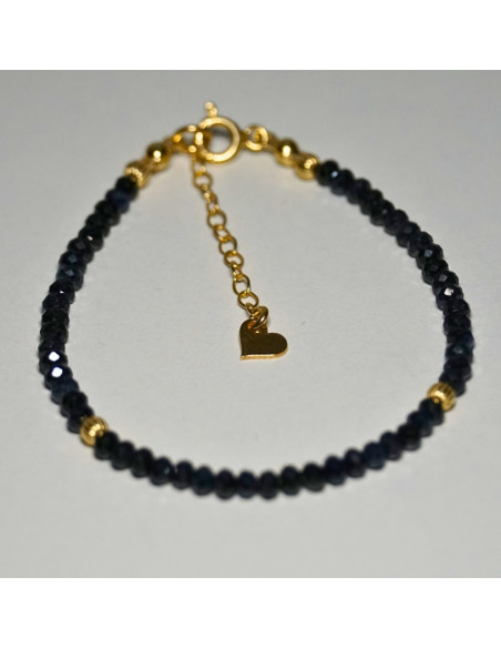 Bransoletka Oponka Szafir Ciemny 3x2mm - Crystals Break