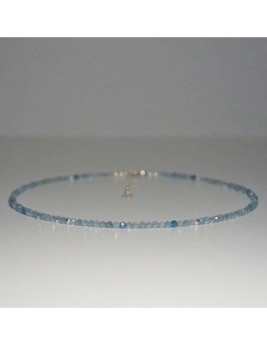 Naszyjnik Szczęścia Akwamaryn 3mm - Crystals Break