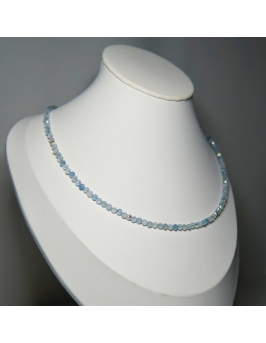 Naszyjnik Szczęścia Akwamaryn 3mm - Crystals Break