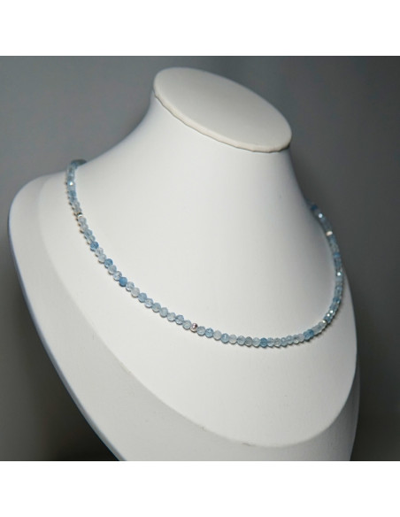 Naszyjnik Szczęścia Akwamaryn 3mm - Crystals Break