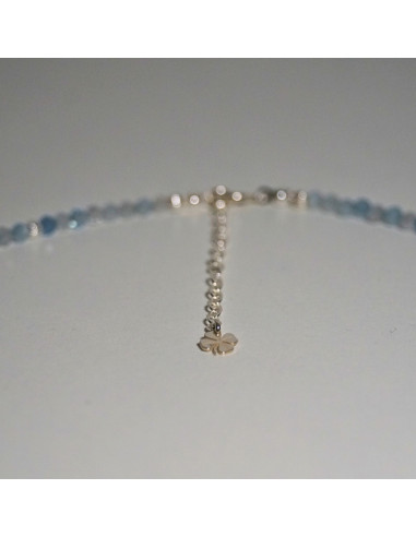 Naszyjnik Szczęścia Akwamaryn 3mm - Crystals Break