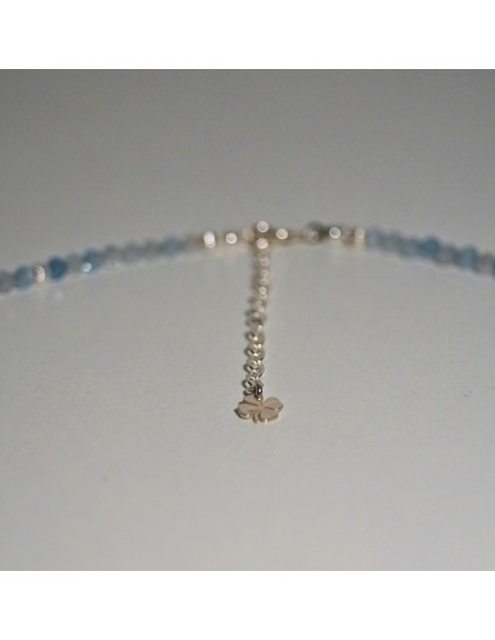 Naszyjnik Szczęścia Akwamaryn 3mm - Crystals Break
