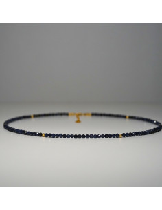 Naszyjnik Szczęścia Szafir 3mm - Crystals Break 2