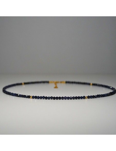 Naszyjnik Szczęścia Szafir 3mm - Crystals Break