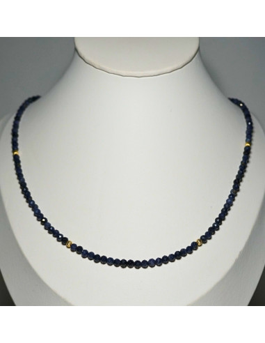 Naszyjnik Szczęścia Szafir 3mm - Crystals Break