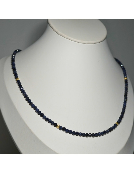 Naszyjnik Szczęścia Szafir 3mm - Crystals Break