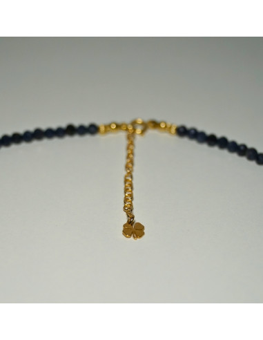 Naszyjnik Szczęścia Szafir 3mm - Crystals Break