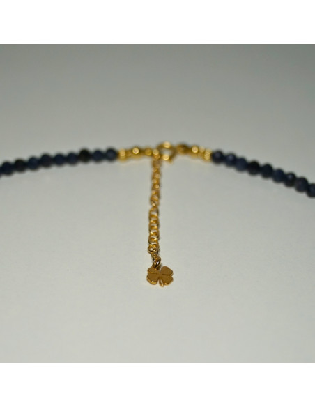 Naszyjnik Szczęścia Szafir 3mm - Crystals Break