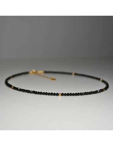 Naszyjnik Szczęścia Turmalin Czarny 3mm - Crystals Break