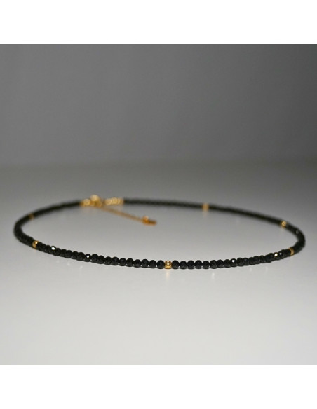 Naszyjnik Szczęścia Turmalin Czarny 3mm - Crystals Break
