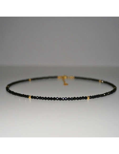 Naszyjnik Szczęścia Turmalin Czarny 3mm - Crystals Break