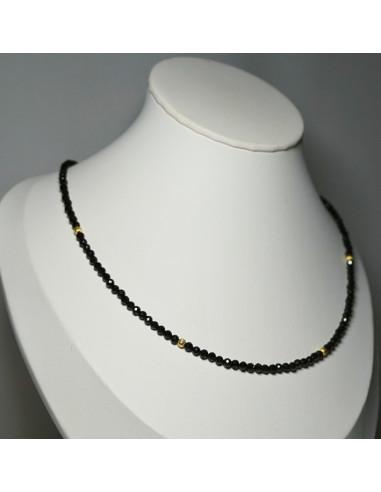 Naszyjnik Szczęścia Turmalin Czarny 3mm - Crystals Break