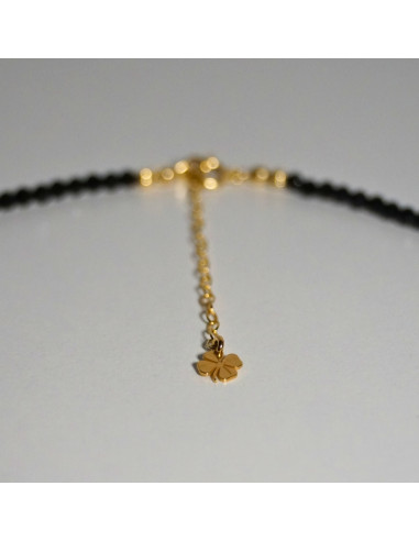 Naszyjnik Szczęścia Turmalin Czarny 3mm - Crystals Break