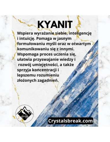 Bransoletka Szczęścia Kyanit 3mm - Crystals Break