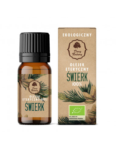 ŚWIERK BIO, OLEJEK ETERYCZNY 10ML- DARY NATURY