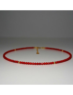 Naszyjnik Szczęścia Koral Czerwony 3mm - Crystals Break 2