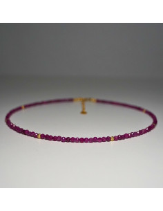 Naszyjnik Szczęścia Rubin 3mm - Crystals Break 2