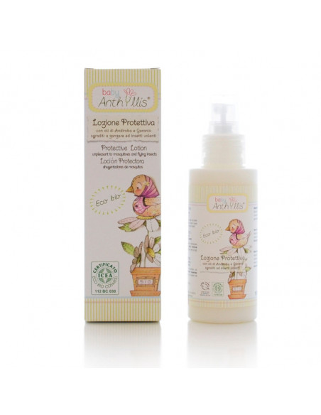 BALSAM OCHRONNY DLA DZIECI Z OLEJKAMI ANDIROBA I GERANIUM NIEPOŻĄDANYMI PRZEZ KOMARY I OWADY LATAJĄCE, 100 ML, BABY ANTHYLLIS