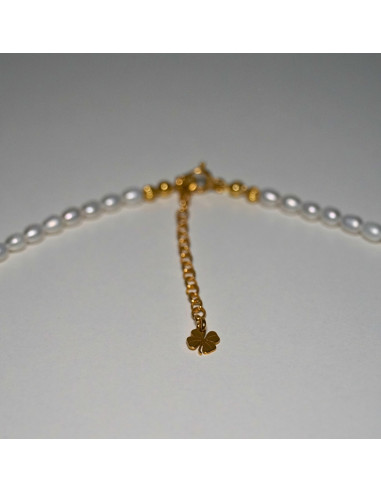 Naszyjnik Szczęścia Perła Ryż 3mm - Crystals Break