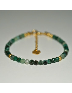 Bransoletka Szczęścia Szmaragd Ciemny 3mm - Crystals Break