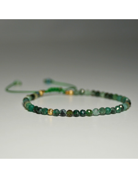 Bransoletka Szmaragd Ciemny 3mm - Crystals Break