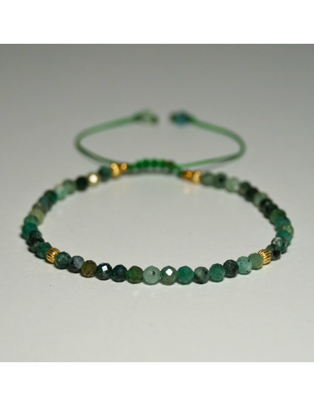 Bransoletka Szmaragd Ciemny 3mm - Crystals Break